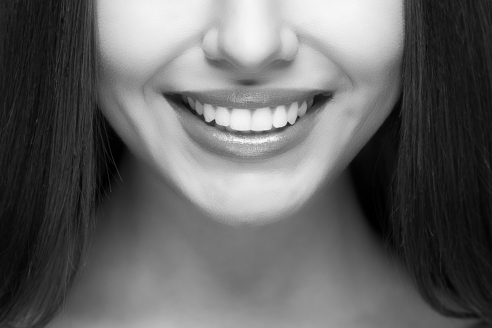 Woman Smile. Teeth Whitening. Dental Care.